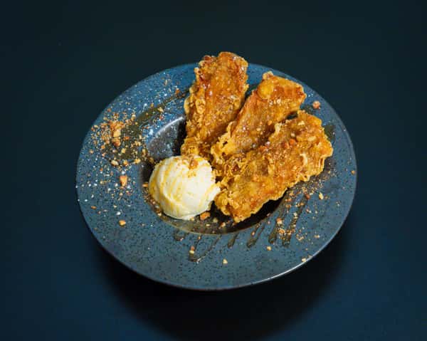 Fried Shokupan Pudding