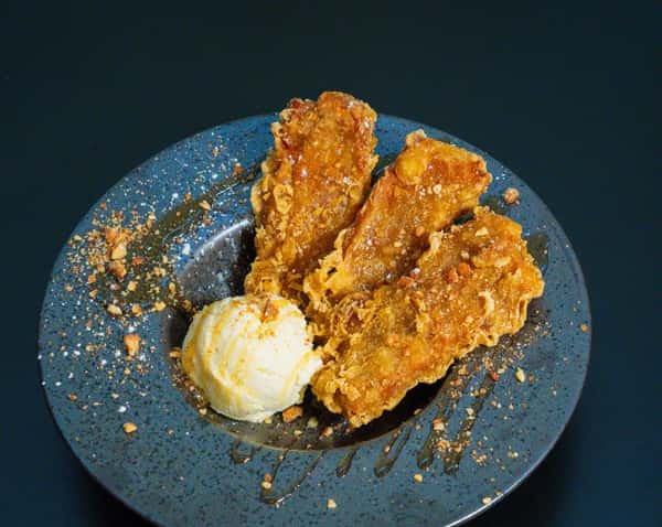 Fried Shokupan Pudding 揚げパン