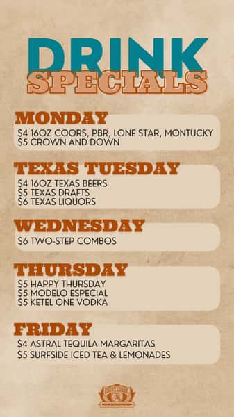 Drink Specials 02.16
