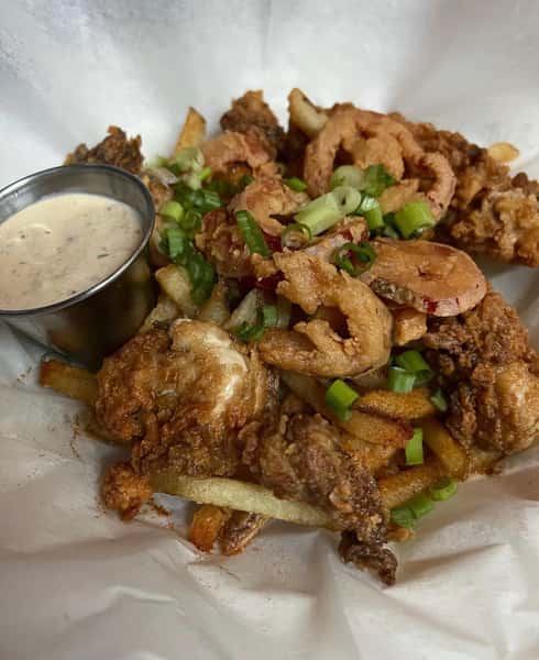Crispy oyster basket