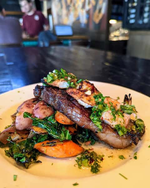 steak and shrimp