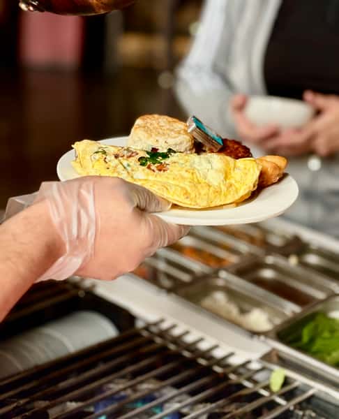 Omelet and Waffle Bar