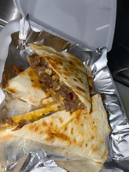 #79 Cheeseburger & Bacon Quesadilla