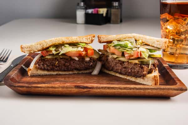 Burger on Texas Toast