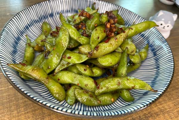 Garlic Edamame