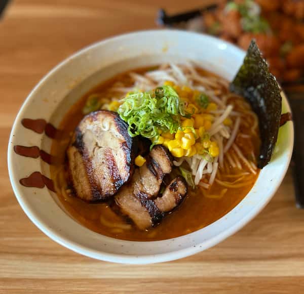 spicy miso ramen + 4pcs roll (cali or spicy tuna)