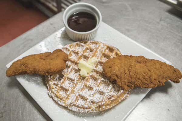 chicken and waffles
