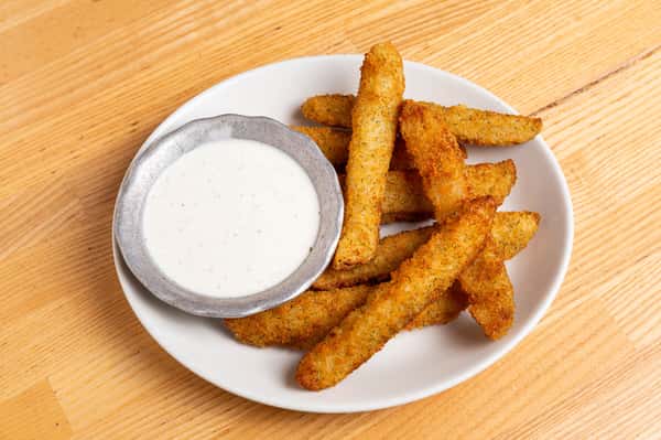 Fried Pickles With Ranch Dressing