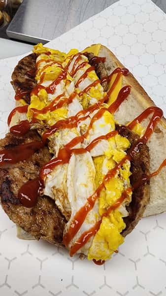 Sausage, egg, and cheese