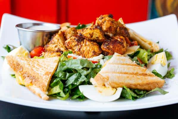 Fusion Caesar Salad with Chicken