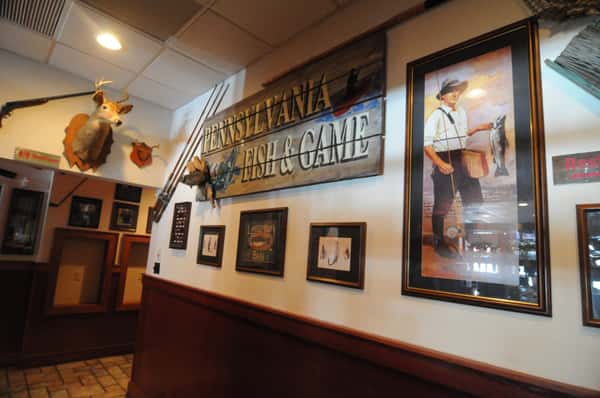 Wall art inside Damon's Grill