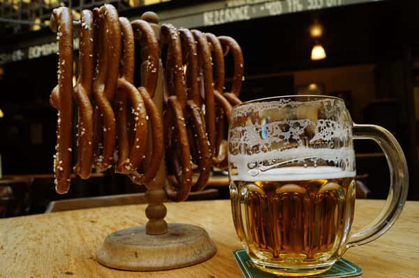 Pretzels and beer