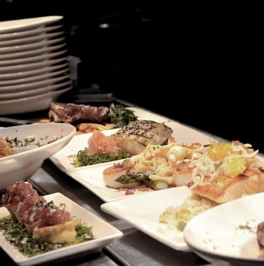 variety of food dishes