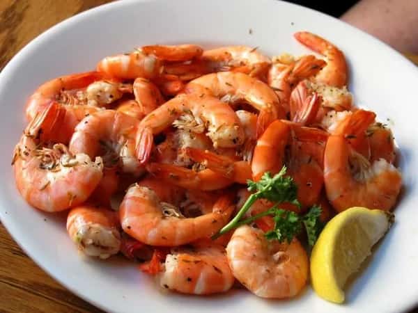 steamed shrimp