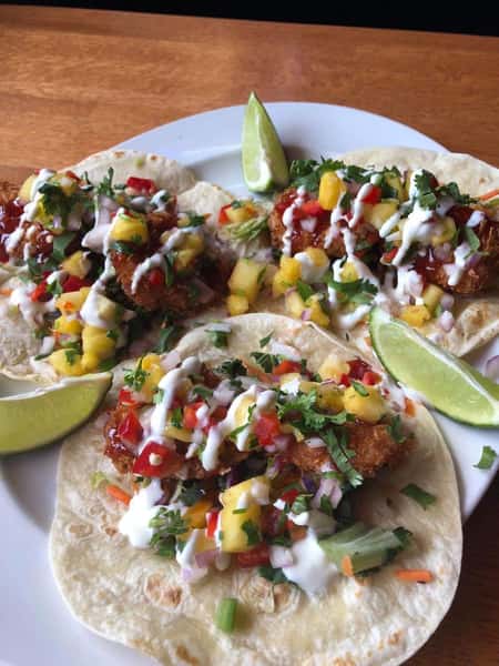 Pina Colada Shrimp Tacos