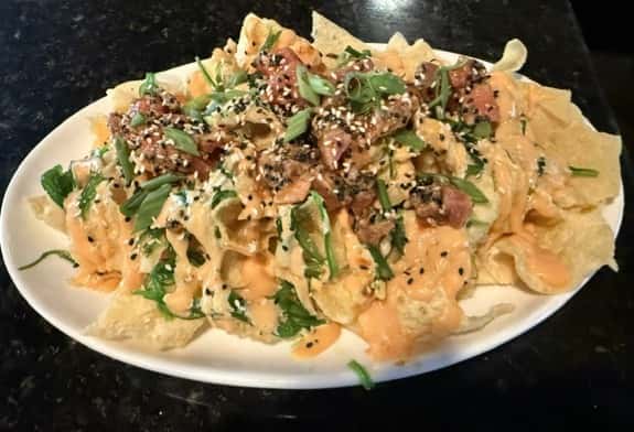 Ahi Tuna Poke Nachos