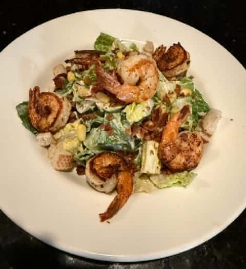 Cajun Shrimp Caesar Salad