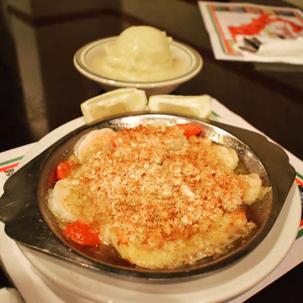 Broiled Scallop Dinner