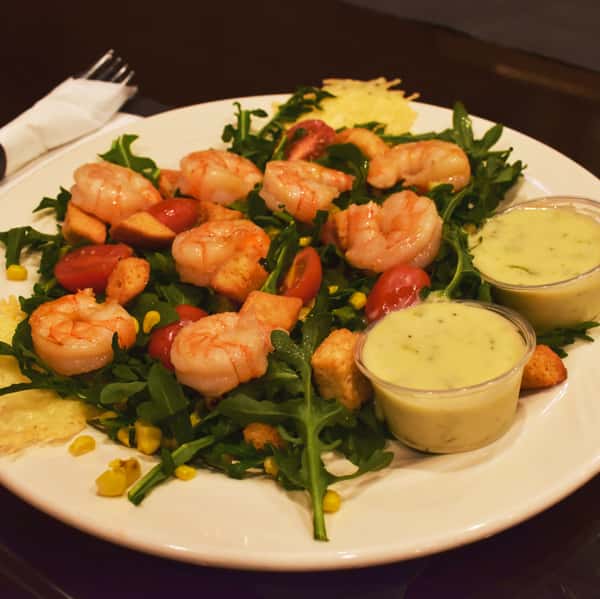 Grilled Shrimp & Arugula Salad