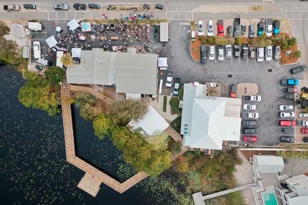 drone shot