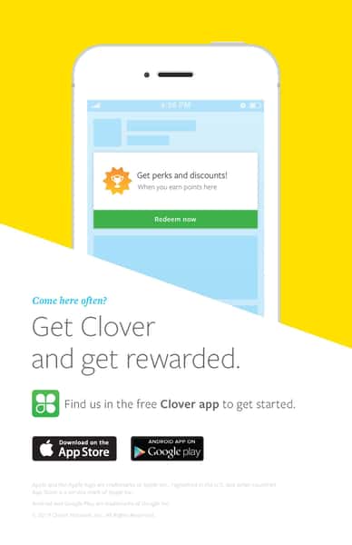 Clover Loyalty flyer