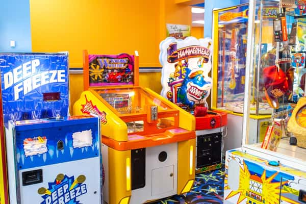 arcade games in the arcade