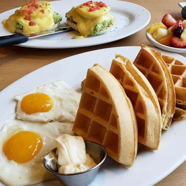 Waffles and Eggs