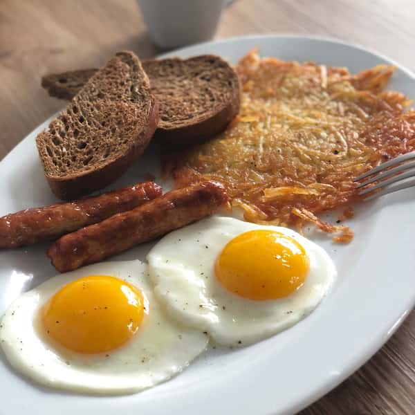 Eggs, Sausage and Hashbrowns
