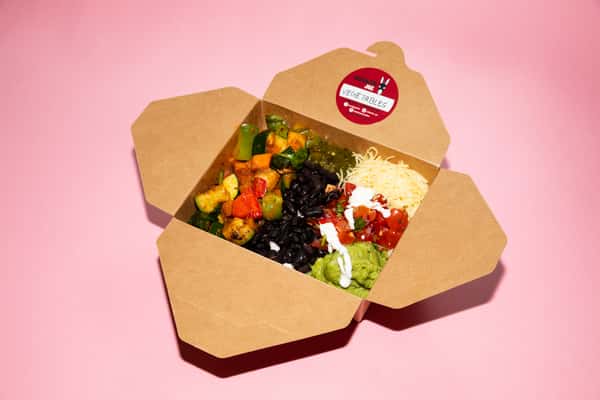 Naked Roasted Vegetable Burrito