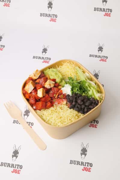 Naked Chicken and Chorizo Burrito