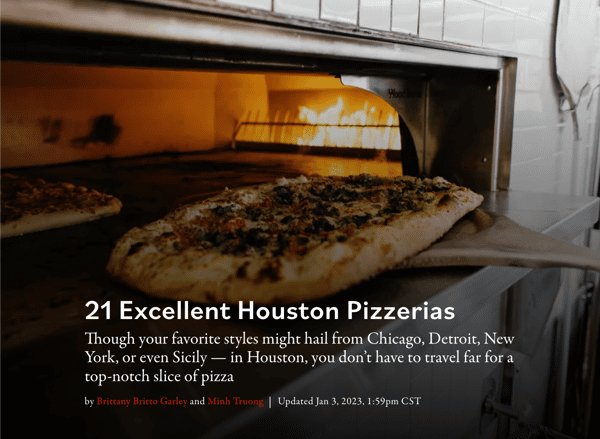 21 excellent houston pizzerias