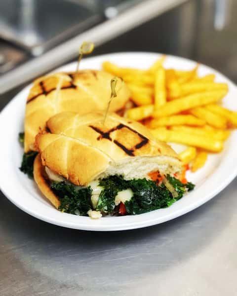 sandwich with fries