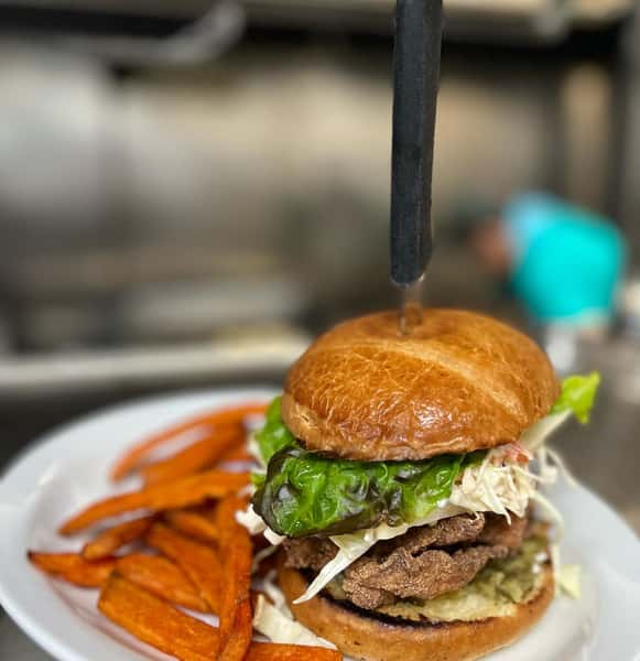 burger and fried