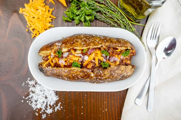 Chili Cheese Baked Potato Bowl