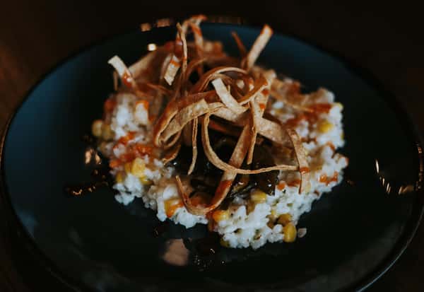 Charred Corn & Poblano Risotto