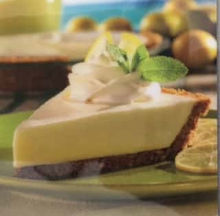 Pie Slice with lemon slices to the side
