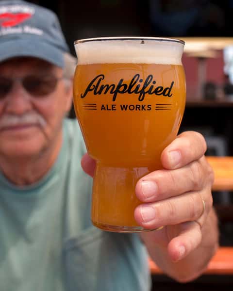 man with beer