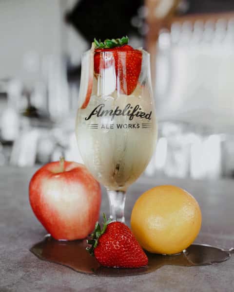 cocktail with strawberries