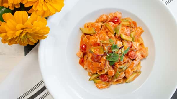 Salmon Fettuccine
