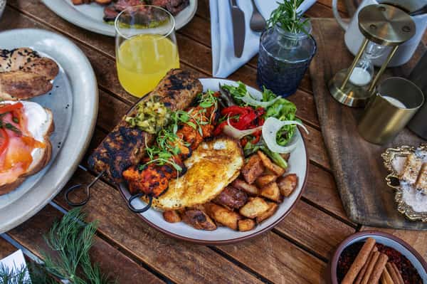 Souvlaki & Eggs