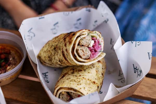 Tamarind-Date Pork Gyro