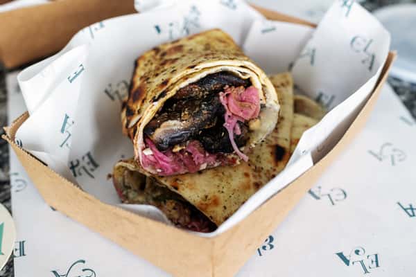 Mushroom Shawarma Gyro