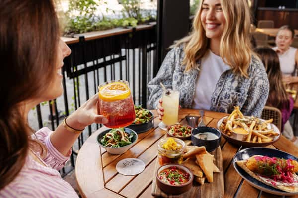People enjoying dinner