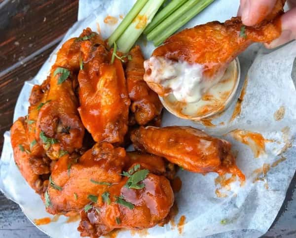 10 Piece Flavored Wings Menu Us fried chicken