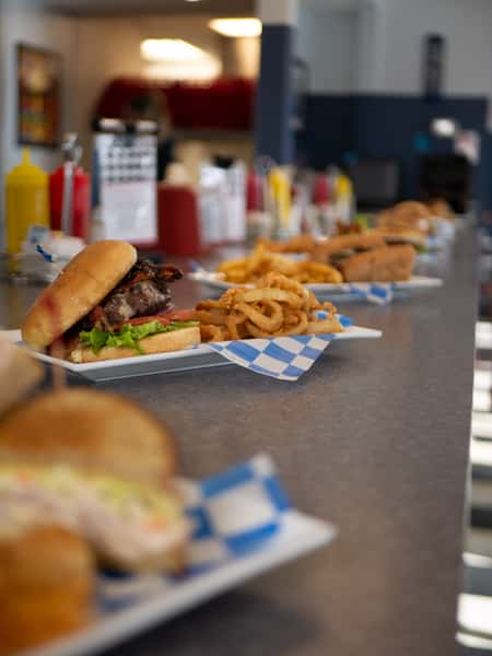 counter of food