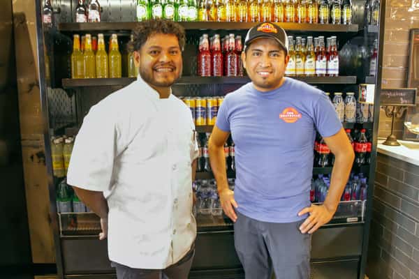 Smiling team members