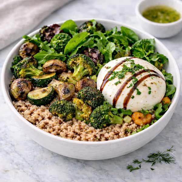 Roasted Veggie & Burrata Bowl