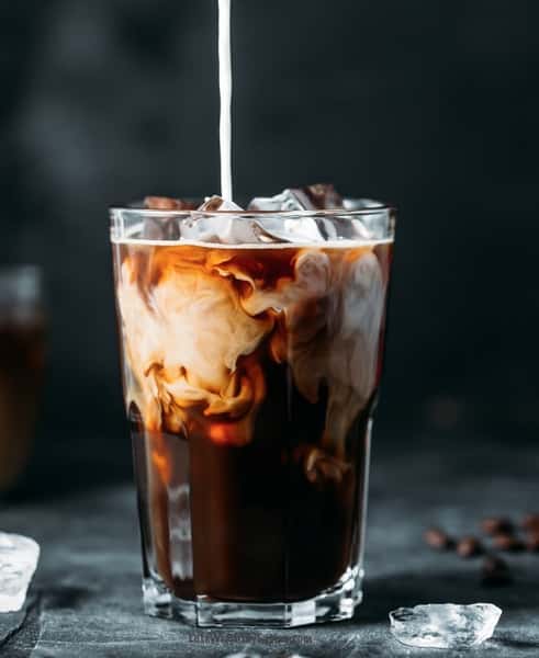 Cold brew vanilla latte