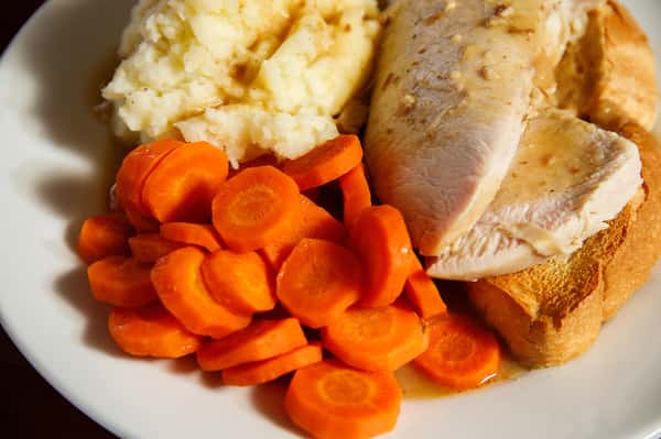 Open Faced Hot Turkey Sandwich