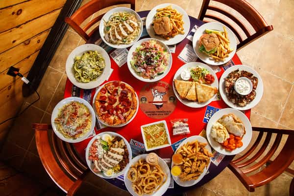 dishes on a table